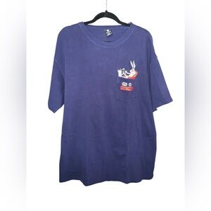 Vintage Rare 90’s Warner Brother Bugs Bunny Mr. In Control‎ Embroidered Tee XL
